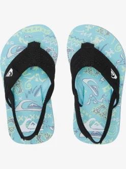 Quiksilver Toddler'S Molokai Layback Sandals Blue/Blue/Green Flash Sale