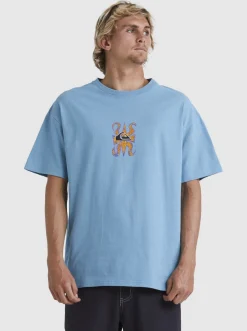 Quiksilver Trident T-Shirt Adriatic Blue Cheap