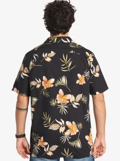 Quiksilver Tropical Floral Short Sleeve Woven Shirt Black Tropical Floral Ss Best