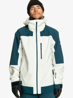 Quiksilver Ultralight 20K Technical Snow Jacket Nimbus Cloud Fashion