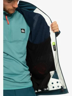 Quiksilver Ultralight 20K Technical Snow Jacket Nimbus Cloud Fashion