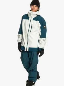Quiksilver Ultralight 20K Technical Snow Jacket Nimbus Cloud Fashion