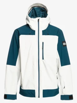 Quiksilver Ultralight 20K Technical Snow Jacket Nimbus Cloud Fashion