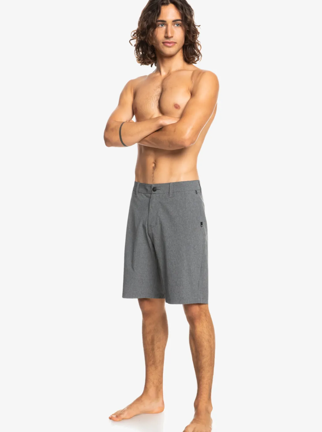Quiksilver Union Heather 20" Amphibian Boardshorts For Young Men Black Flash Sale