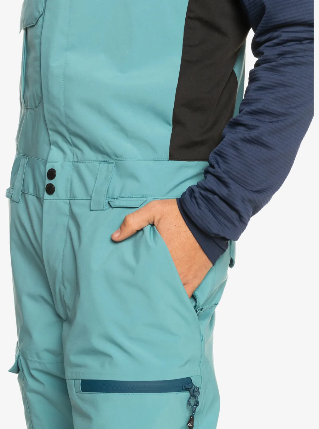 Quiksilver Utility Technical Snow Bib Pants Brittany Blue Cheap