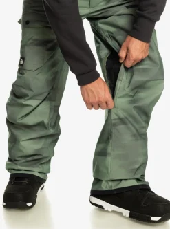 Quiksilver Utility Technical Snow Bib Pants Break Off Laurel Wreath Sale