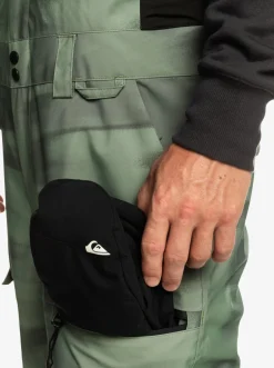 Quiksilver Utility Technical Snow Bib Pants Break Off Laurel Wreath Sale