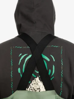 Quiksilver Utility Technical Snow Bib Pants Break Off Laurel Wreath Sale