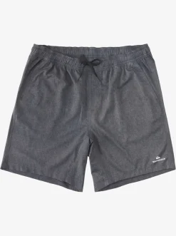 Quiksilver Waterman After Surf Stretch 20" Amphibian Boardshorts Black Heather Outlet
