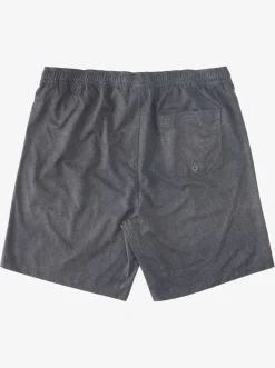 Quiksilver Waterman After Surf Stretch 20" Amphibian Boardshorts Black Heather Outlet