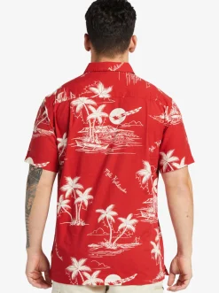 Quiksilver Waterman Ahi Holiday Woven Shirt Ahi Holiday Aura Orange Store