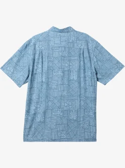 Quiksilver Waterman Amazed Palm Woven Shirt Seaport Amazed Palm Cheap