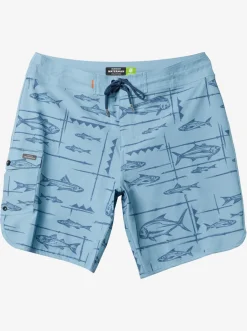 Quiksilver Waterman Bento Box 19" Boardshorts Bento Dusk Blue New