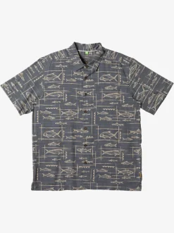Quiksilver Waterman Bento Woven Shirt Bento Black Flash Sale