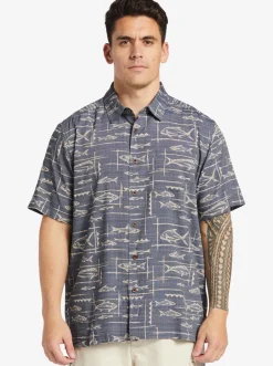 Quiksilver Waterman Bento Woven Shirt Bento Black Flash Sale