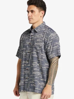 Quiksilver Waterman Bento Woven Shirt Bento Black Flash Sale