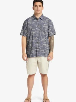 Quiksilver Waterman Bento Woven Shirt Bento Black Flash Sale