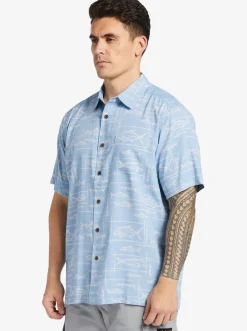 Quiksilver Waterman Bento Woven Shirt Bento Dusk Blue Online