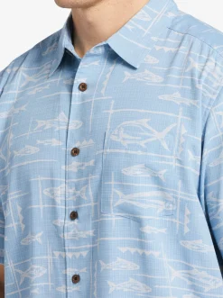 Quiksilver Waterman Bento Woven Shirt Bento Dusk Blue Online