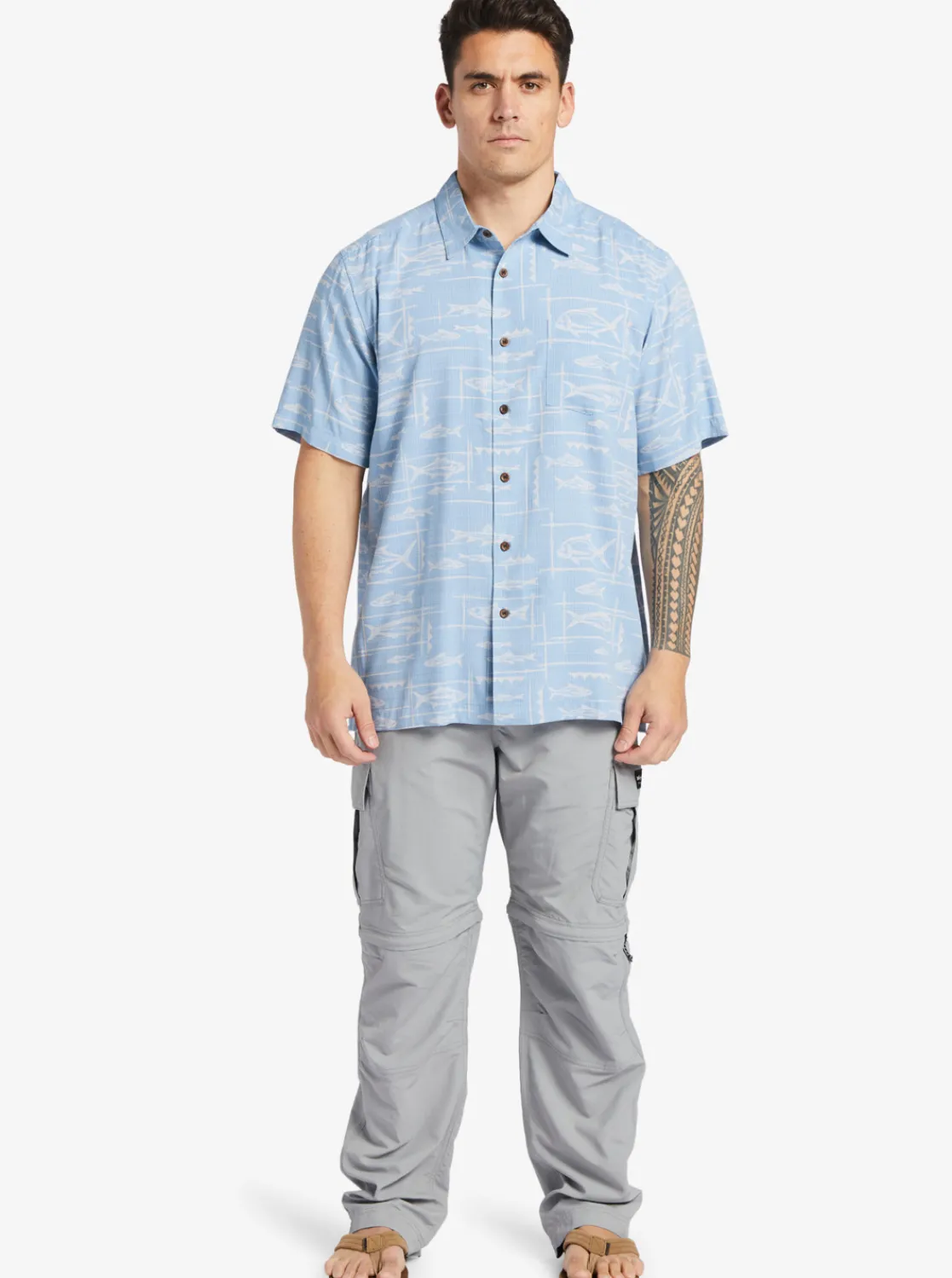 Quiksilver Waterman Bento Woven Shirt Bento Dusk Blue Online