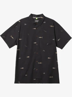 Quiksilver Waterman Big Pond Woven Shirt Big Pond Tarmac Flash Sale