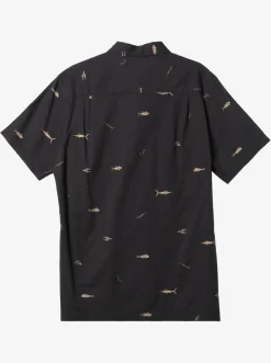 Quiksilver Waterman Big Pond Woven Shirt Big Pond Tarmac Flash Sale