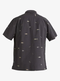 Quiksilver Waterman Big Pond Woven Shirt Big Pond Tarmac Flash Sale