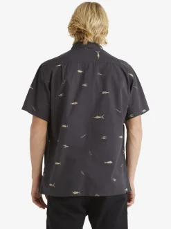 Quiksilver Waterman Big Pond Woven Shirt Big Pond Tarmac Flash Sale
