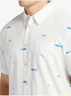 Quiksilver Waterman Big Pond Woven Shirt Big Pond White Outlet
