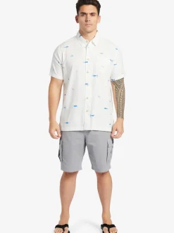 Quiksilver Waterman Big Pond Woven Shirt Big Pond White Outlet