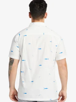 Quiksilver Waterman Big Pond Woven Shirt Big Pond White Outlet