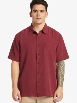 Quiksilver Waterman Centinela Premium Anti-Wrinkle Shirt Ruby Wine Centinela 4 Cheap