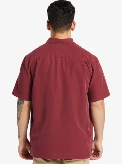 Quiksilver Waterman Centinela Premium Anti-Wrinkle Shirt Ruby Wine Centinela 4 Cheap