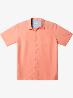 Quiksilver Waterman Centinela Premium Anti-Wrinkle Shirt Peached Pink Centinella Best Sale