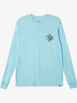 Quiksilver Waterman Cross Chop Long Sleeve Q T-Shirt Gulf Stream Hot