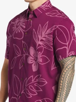 Quiksilver Waterman Cruise Town Woven Shirt Magenta Cruise Town New