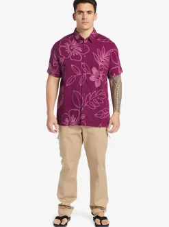 Quiksilver Waterman Cruise Town Woven Shirt Magenta Cruise Town New