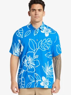 Quiksilver Waterman Cruise Town Woven Shirt Directoire Blue Cruise Town Hot