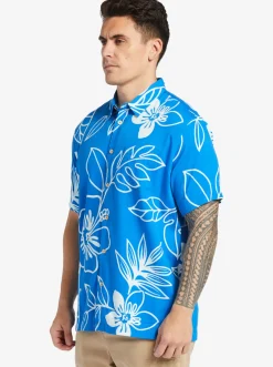 Quiksilver Waterman Cruise Town Woven Shirt Directoire Blue Cruise Town Hot