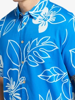 Quiksilver Waterman Cruise Town Woven Shirt Directoire Blue Cruise Town Hot