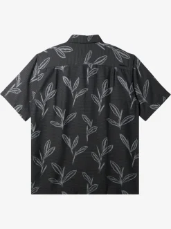 Quiksilver Waterman Ginger Stalks Short Sleeve Shirt Black Ginger Stalks Flash Sale