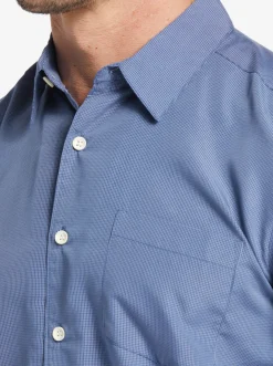 Quiksilver Waterman Kings Cliff Short Sleeve Shirt Ensign Blue Kings Cliff Cheap