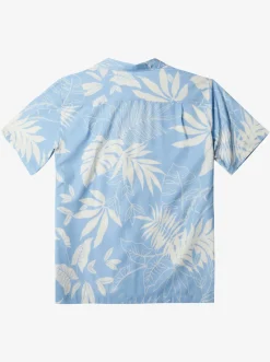 Quiksilver Waterman Last Island Short Sleeve Shirt Dusk Blue Last Island Best