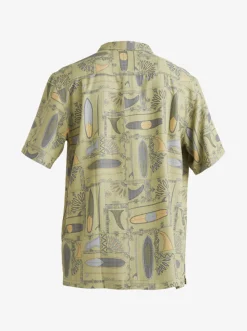 Quiksilver Waterman Long Boards Woven Shirt Tea Longboards Hot