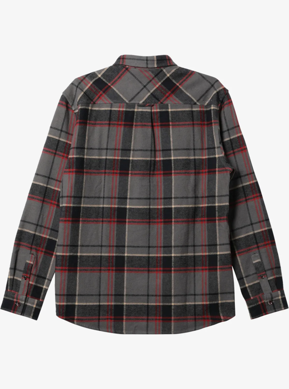 Quiksilver Waterman Lower Ridge Flannel Long Sleeve Top Granite Grey Lower Ridge Sale