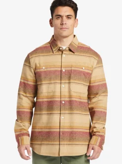 Quiksilver Waterman Lowest Tide Flannel Long Sleeve Top Inscense Lowest Tide Clearance
