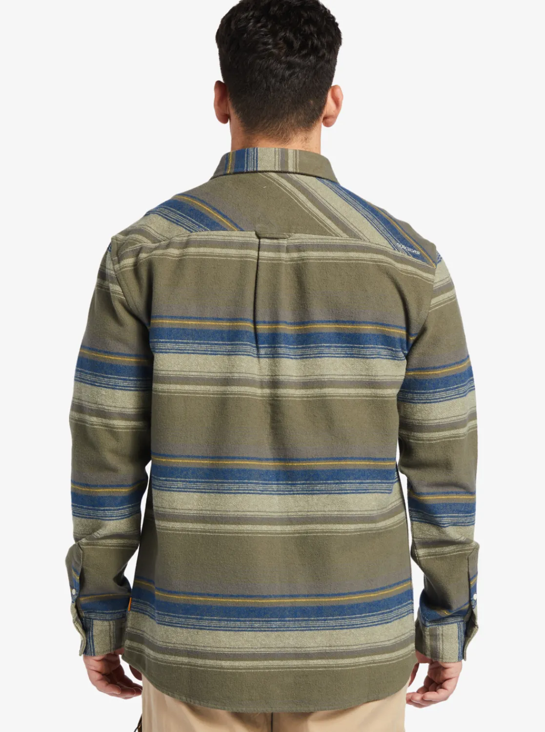 Quiksilver Waterman Lowest Tide Flannel Long Sleeve Top Dusty Olive Lowest Tide Sale