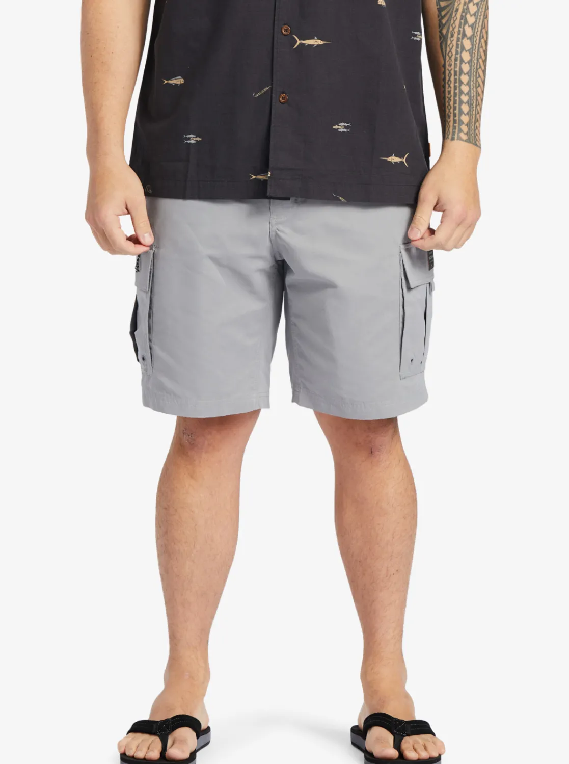 Quiksilver Waterman Maldive Atoll Cargo 20" Shorts Sharkskin Shop