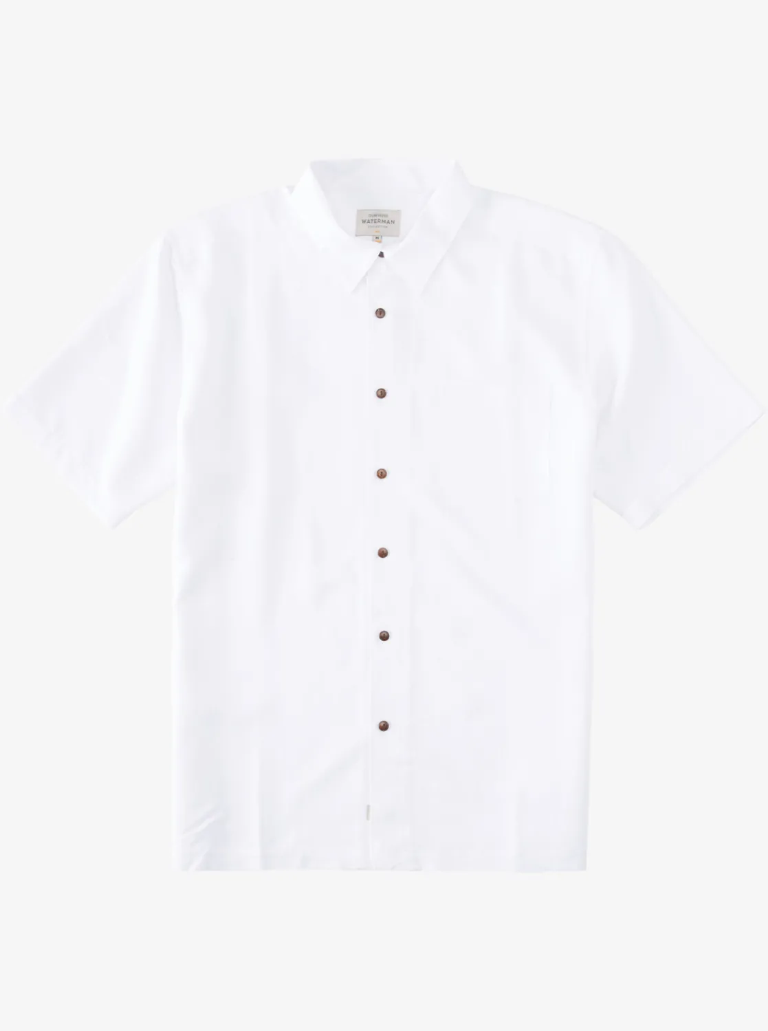 Quiksilver Waterman Manele Bay Short Sleeve Shirt White Shop