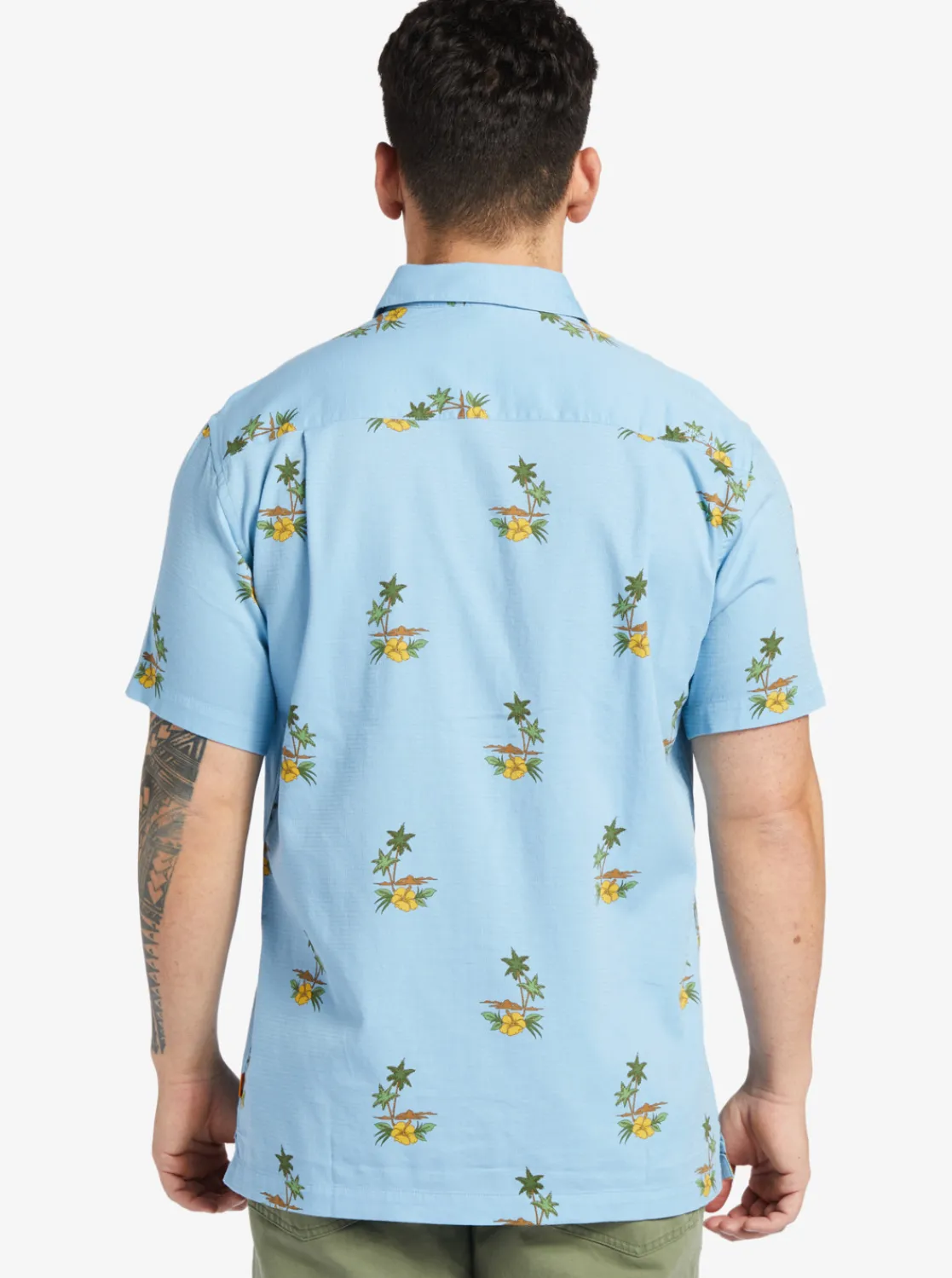 Quiksilver Waterman Micronesia Woven Shirt Micronesia Dusk Blue Discount